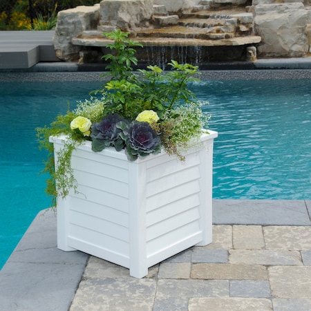Mayne Lakeland 20x20 Planter - White 5867-W